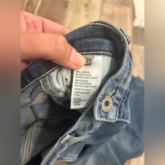 Baldwin Jeans Kansas City Poppy high rise crop 25 - Picture 4 of 8